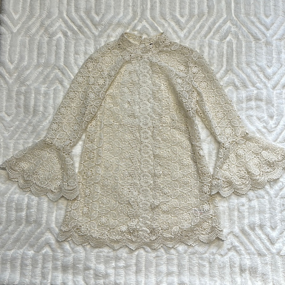 Free People Lace Mini Dress